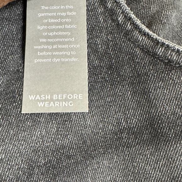 Lane Bryant Signature Fit Boyfriend Mid Rise Jeans Washed Black‎ Womens 16 New - Picture 9 of 12